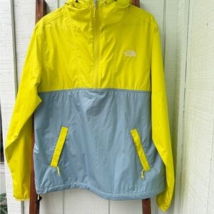 SOLD The North Face Kids Bright Yellow and Light Gray Raincoat Size small